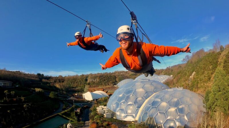 Cornwall: Eden Project Zip Wire Experience - The Thrill of England’s Fastest Zip Line at Eden Project