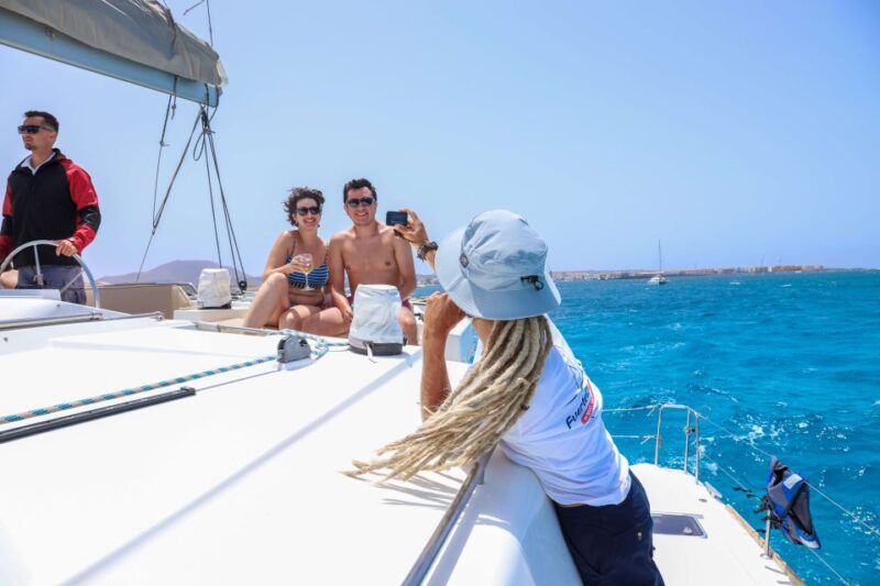 Corralejo: Adults-Only Catamaran Day Trip to Lobos Island - Drinks and Beverages Offered