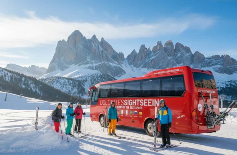Cortina Winter Tour - Ski in the 2026 Olympic Venue! - Scenic Drive Over Spectacular Dolomite Mountain Passes