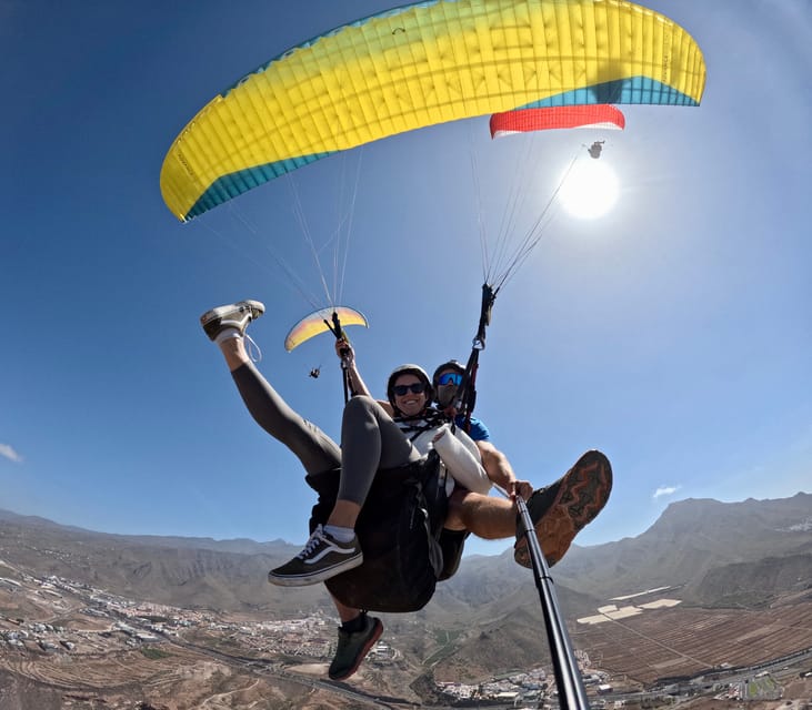 Costa Adaje: Paragliding from 1100m - Incredible landscape! - Landing at La Caleta Beach – A Perfect Endpoint