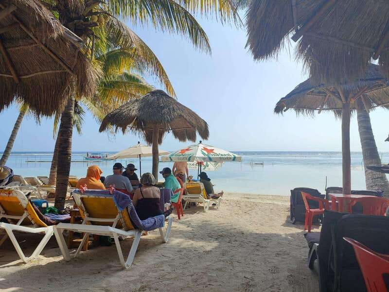 Costa maya :Beach Club Experience + relaxing massage - Authentic Mexican Cuisine at the Beachfront
