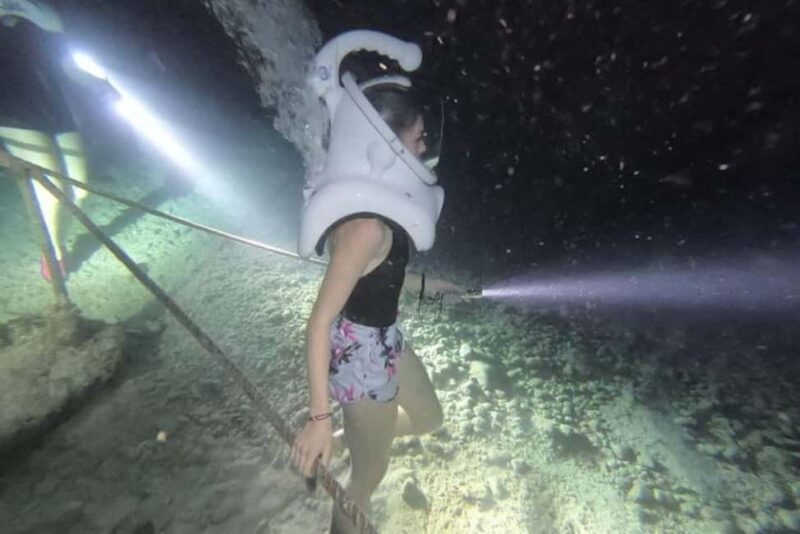Cozumel: Sea Trek Underwater Night Dive Experience - The Nighttime Ocean Floor Walk