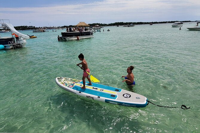 Crab Island Party!! Lily Pad, Paddleboard, Speaker & Cooler - Captains and Crew: To Drive or to Hire?