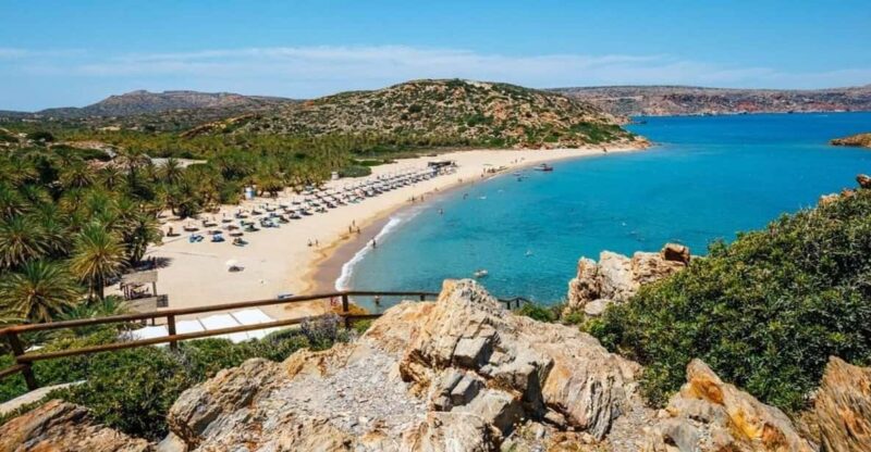Crete and Heraklion Areas: Direct Day Trip Vai Beach - Secluded Nudist Beach: A Panoramic Perspective