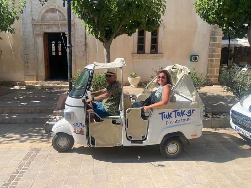 Crete: Private Tuk Tuk Tour of 7 Villages with Tastings - Tasting Crete’s Local Flavors in Malia