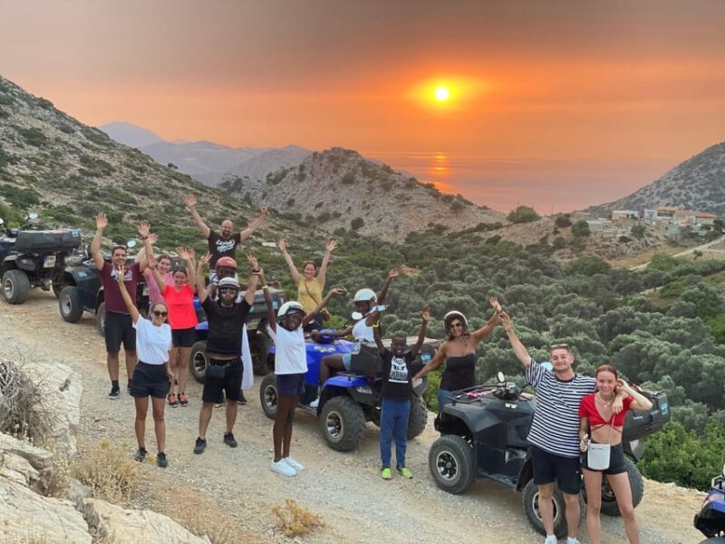Crete: Sunset or Morning Quad with Local Products Tasting - Sunset Viewing Over Mountains and Sea