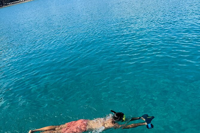 Crete Yacht Cruises 5 Hours Private Guided Cruise in Ag Nikolaos - Kolokithia Beach: Swimming and Sea Scooters