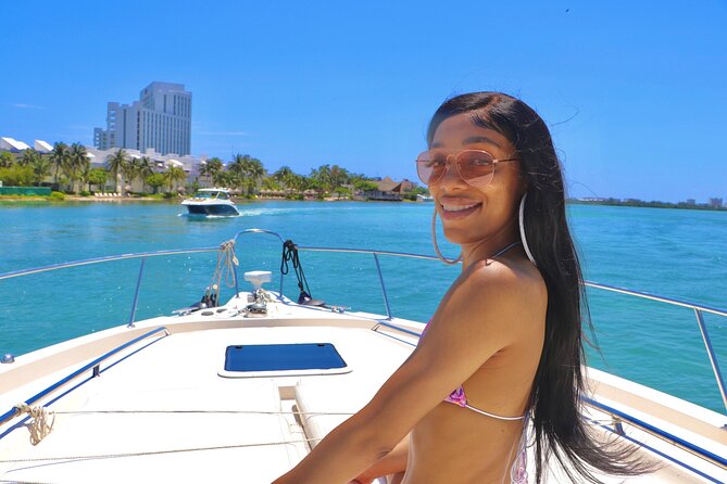 Cruise in Style on our 48 Foot Yacht in Cancun for 15 People - Departing from Sunset Marina in Cancuns Zona Hotelera