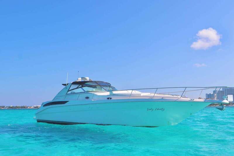 Cruising paradise in a luxury yacht in Cancun - The Route to Isla Mujeres and the Bay of Cancun