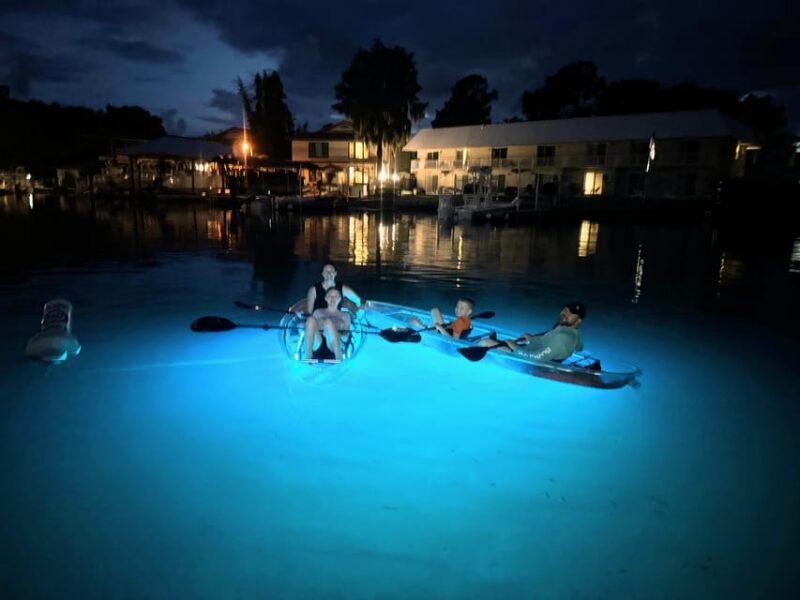 Crystal River Clear Kayak Sunset & Night Glow Tour - Underwater Light Show: The Night Glow Tour