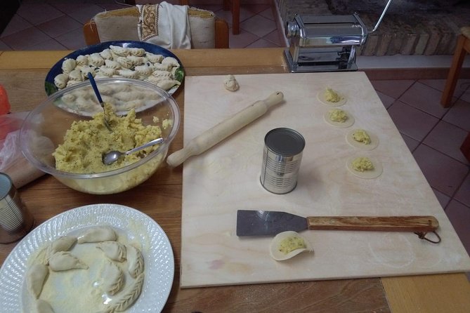 Culurgiones Cooking Class Cagliari - The Fresh Pasta and Filling Ingredients