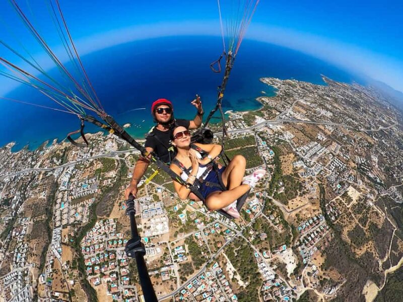CYPRUS: Tandem Paragliding Experience - The flight route and scenic highlights of Kyrenia