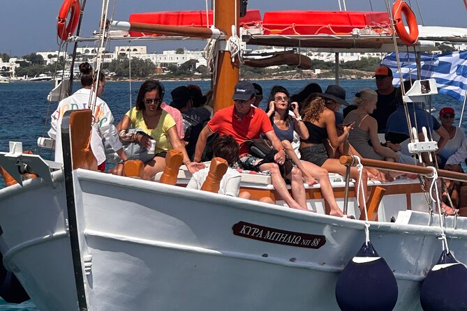 Daily Boat Trip Antiparos & Despotico - Swimming and Tasting at Paralia Psaraliki
