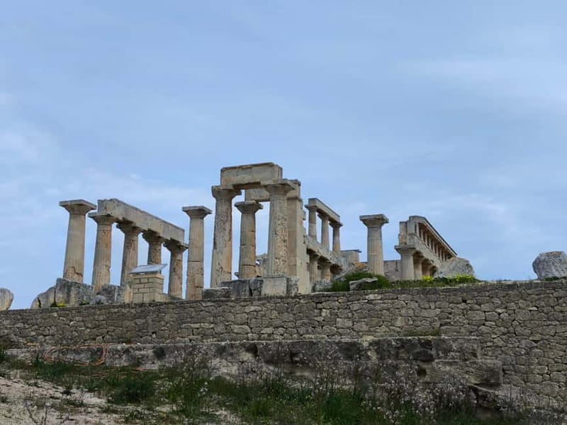 Daily Tour on Aegina sights by SUV and swimming in the sea - Exploring Aeginas Historic Heart: The Colona Archaeological Site and Museum