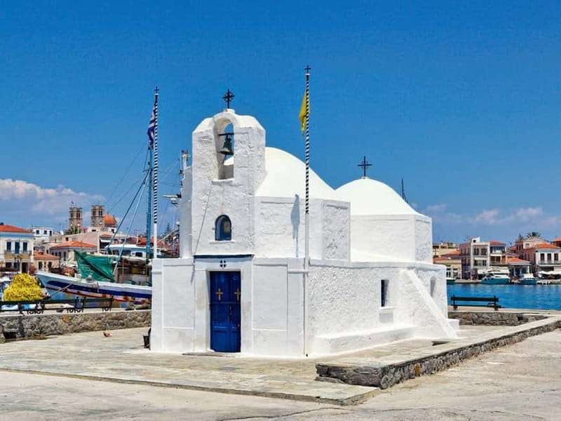 Daily Tour on Aegina sights by SUV and swimming in the sea - Visiting the Monastery of Saint Nektarios and the Medieval Old Town