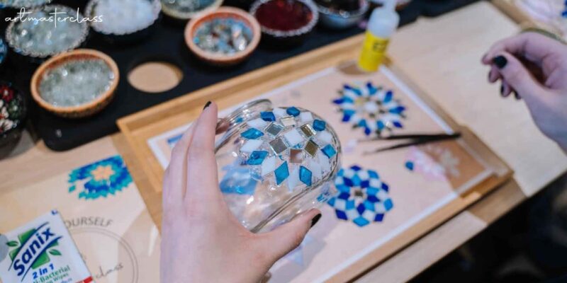 Dallas: Mosaic Lamp Making Workshop - Enjoy Turkish Tea and Sweet Treats During the Workshop