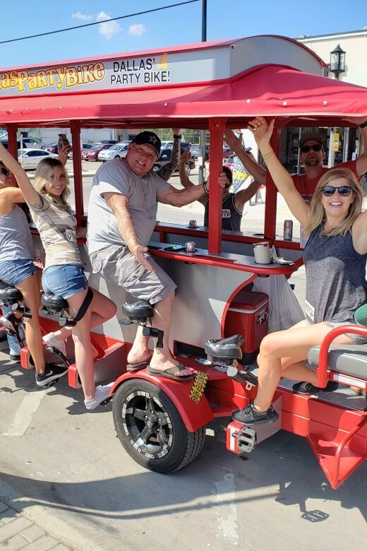 Dallas Party Bike Private Group Rental in Deep Ellum - Pedal and Party in Dallas Deep Ellum with a Private Group Rental