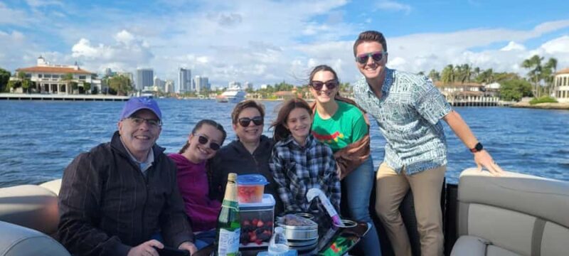 Dania Beach: Southeast Florida Private Pontoon Boat Charter - Waterfront Dining and Scenic Lunch Options