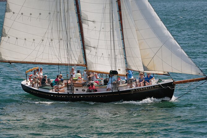 Day Sails and Sunset tours on Schooner Surprise in Camden Maine - Camdens Only Historic Day Sailing Schooner