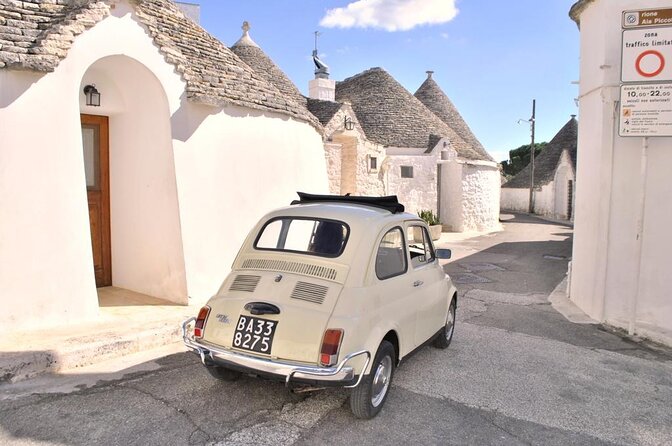 Day tour aboard a Fiat 500 Alberobello - Key Points