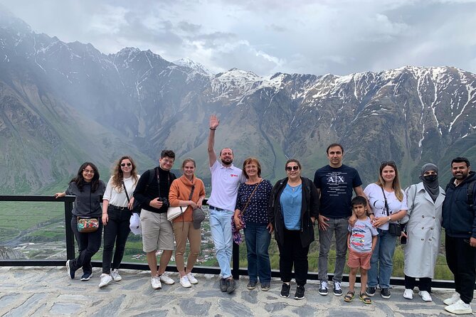 Day tour to mountains Jinvali lake, Ananuri, Kazbegi, Arch friendship - Visiting the Gergeti Trinity Church (Seasonal Access)