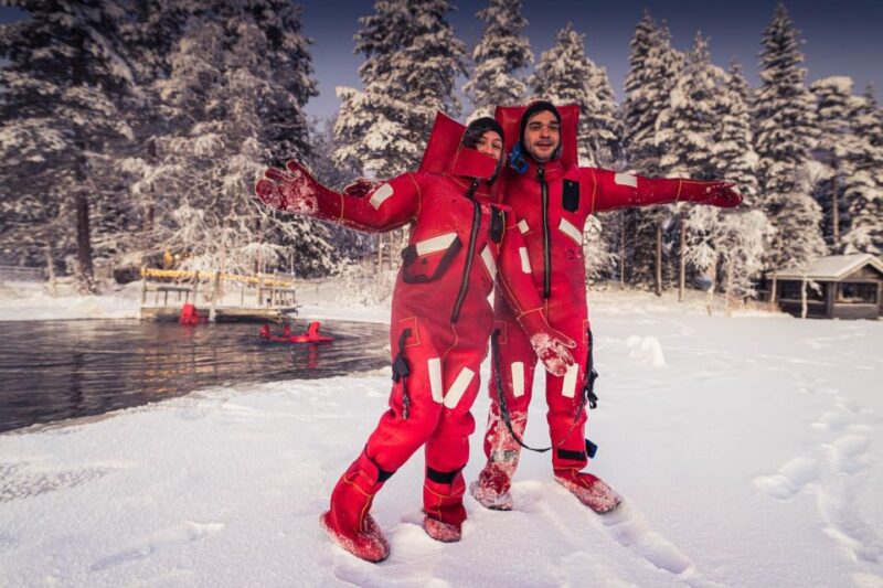 Daytime Ice Floating Rovaniemi, Frozen Lake Experience - The Floating Experience: What to Expect in Finland’s Winter