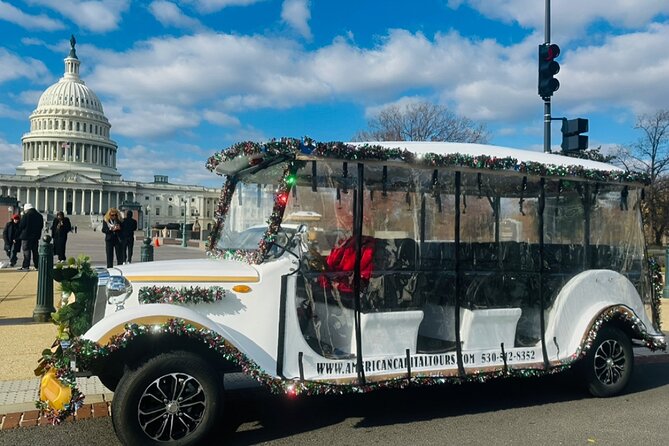 DC: Monuments & History Guided Tour by E-Cart - Day &Night - The Experience in a Vintage Electric Cart