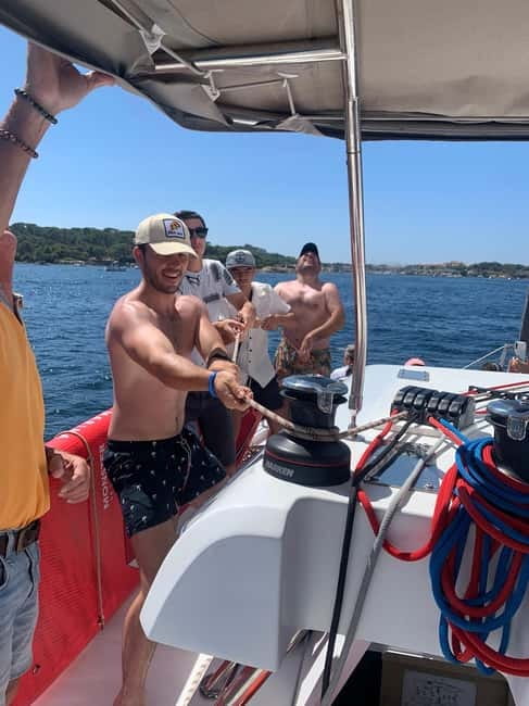 Departure from BRUSC: Half-day catamaran cruise - Savor the Free Aperitif and Relaxed Atmosphere