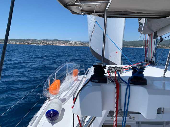 Departure from BRUSC sunset on sailing catamaran - Experience a Sunset Sail on a Modern Catamaran from Brusc