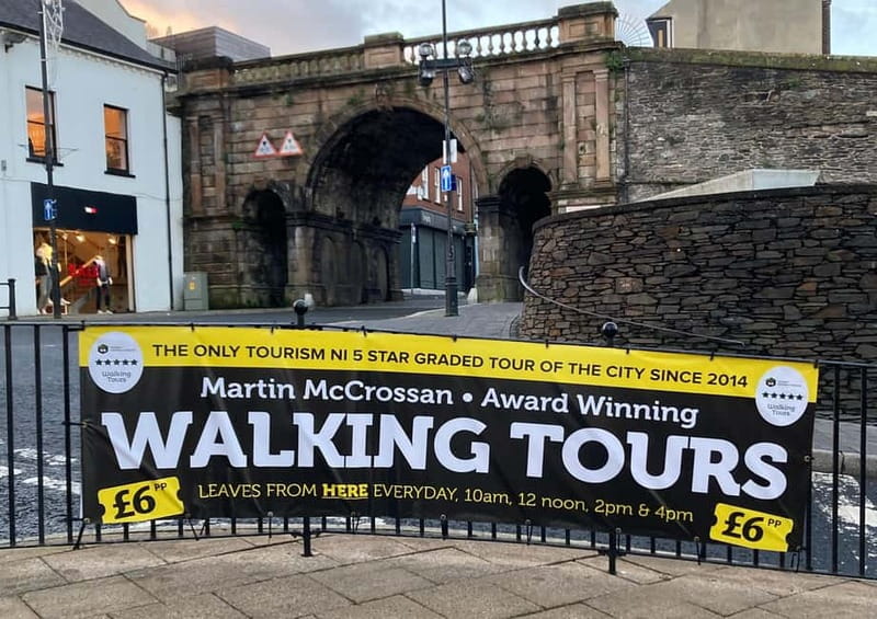 Derry: McCrossans Public Walking Tour of the Historic City - The Murals of the Bogside and Fountain Areas