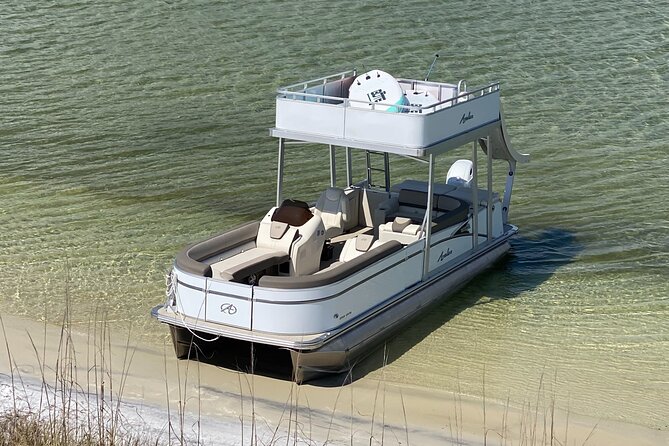 Destin- Private Chartered Slide Pontoon Boat-Up to 6 Guests - Starting Point at Destin’s Heron Harbor