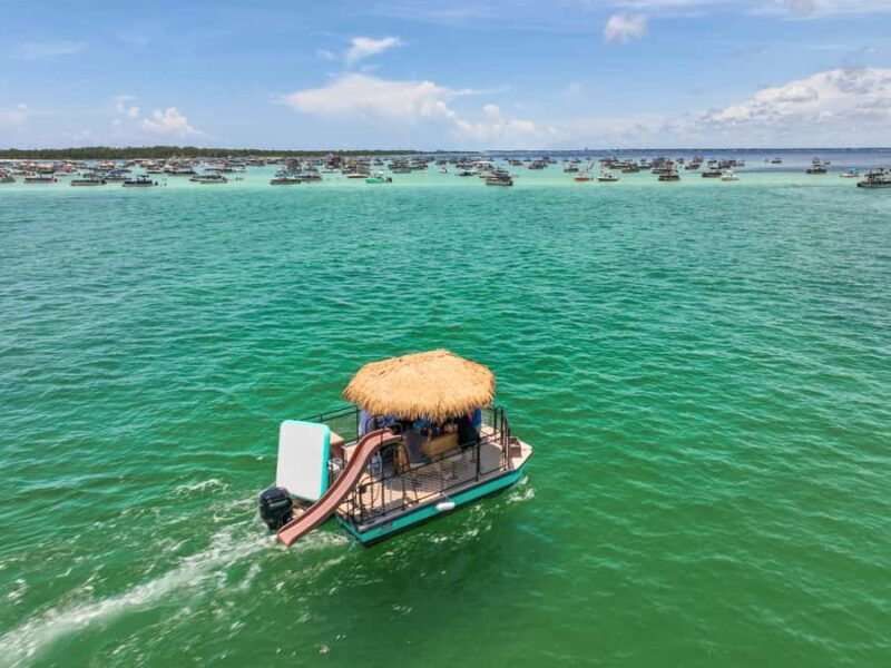 Destin: Tiki Pub Crab Island Sandbar Cruise with Waterslide - The Vibe and Atmosphere on Board
