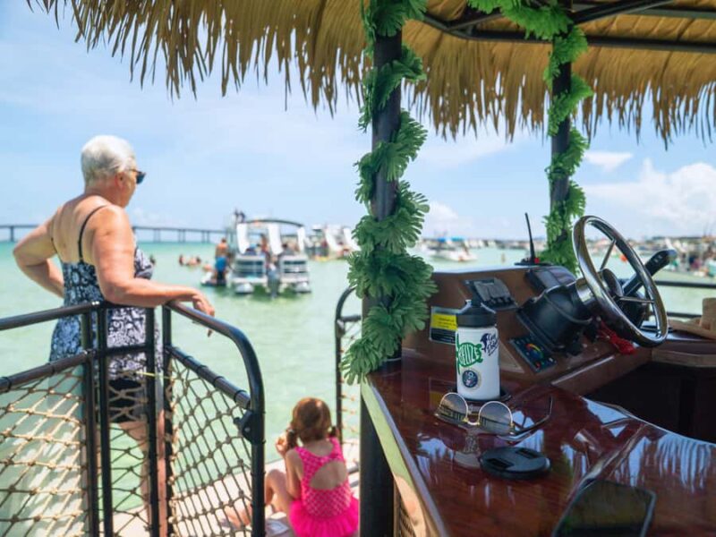 Destin: Tiki Pub Crab Island Sandbar Cruise with Waterslide - The Bottom Line: A Fun, Casual Day at Crab Island