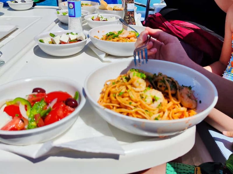 Dia Sailing Cruise With All-inclusive Meal And Drinks - The Mediterranean Feast: Authentic Flavors on Board
