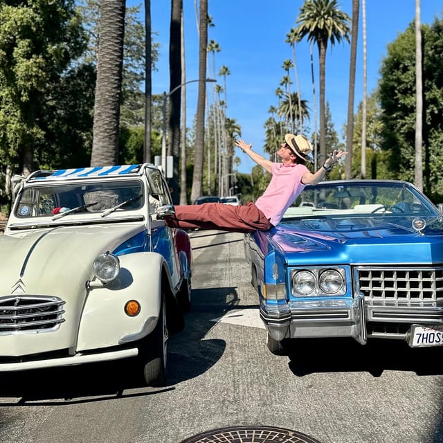 Discover LA in a 1973 Cadillac Eldorado convertible - Exploring Melrose Avenue’s Street Art and Vintage Shops
