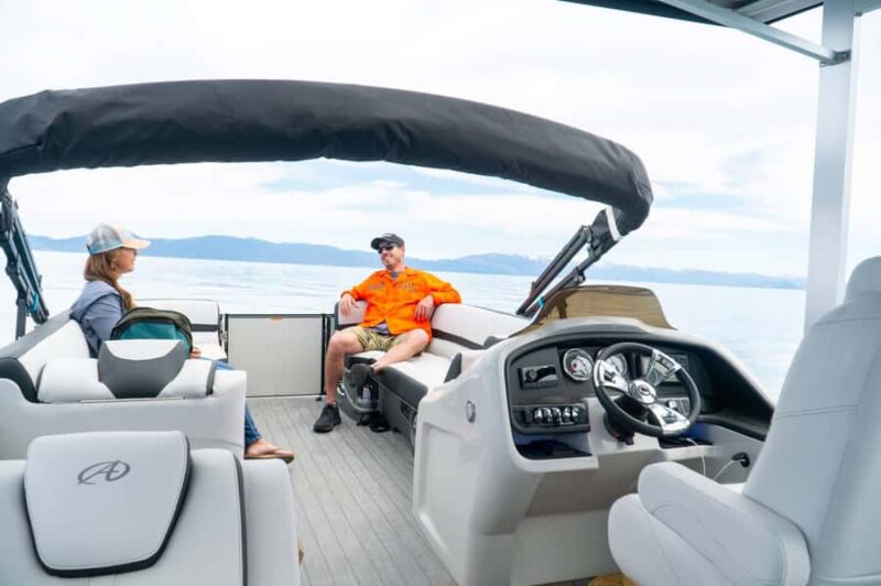 Discover Lake Tahoe from your private Double Decker Pontoon - Starting Point at Tahoe Keys Marina in South Lake Tahoe