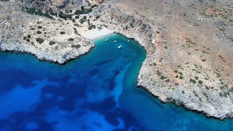 Discover Menies & Secret Sea Caves | Private Escape Cruise - The Route: From Kolymbari to Menies Bay