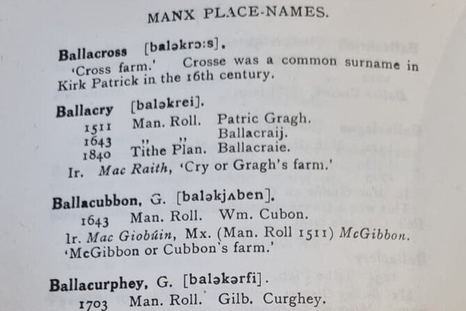 Discover your Manx Ancestors on the Isle of Man - Why This Tour Excels for Genealogy Enthusiasts