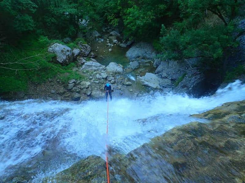 Discovery of The Lower Part Of Ecouges Canyon - What the Canyoning Involves: Jumps, Slides, and Abseiling