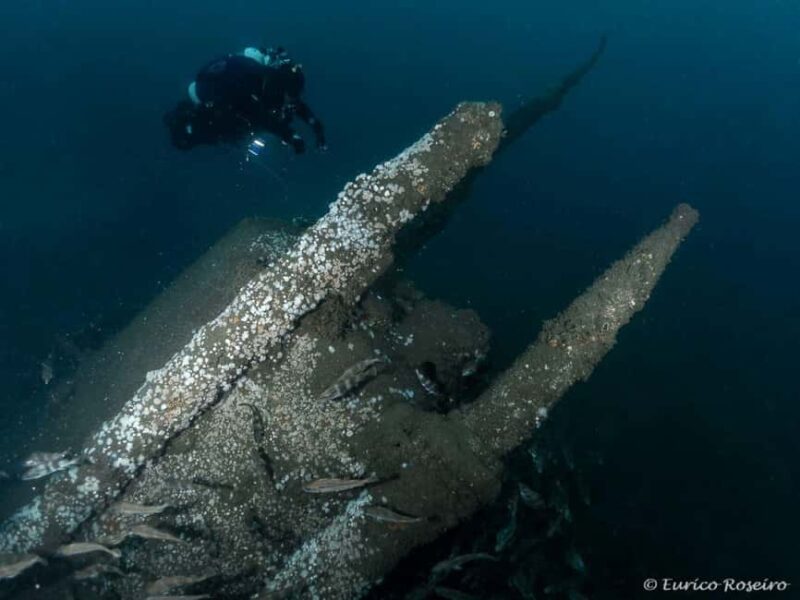 Dive the U-boat 1277 - the Most Iconic Dive in Portugal - Exploring the WWII German U-1277 at 30 Meters Depth