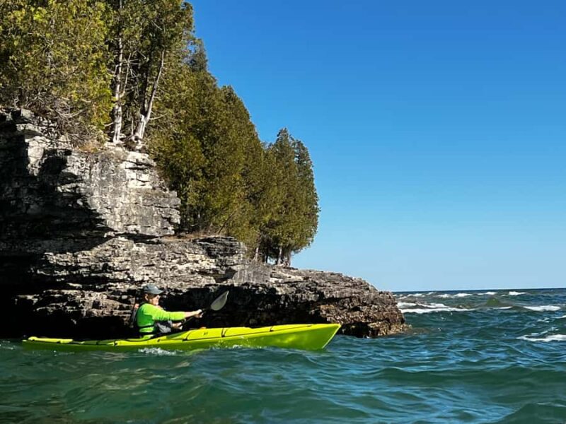 Door County: Cave Point & Whitefish Dunes Kayak Tour - Whitefish Dunes State Park and Climb to Old Baldy