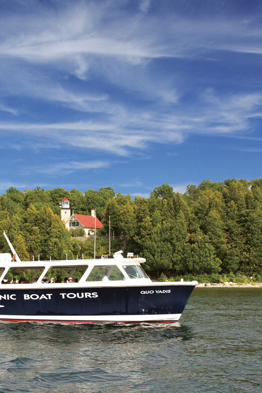 Door County: Peninsula Park Caves & Ephraim North Cruise - Visiting the Iconic Eagle Bluff Lighthouse