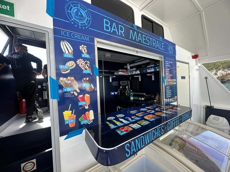 Dorgali: Cala Luna Boat Trip - Refreshments Onboard: Drinks for Purchase