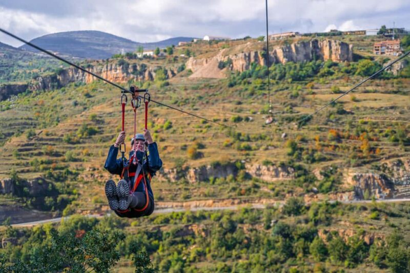Double Vertigo Zipline Tour in Cantavieja - The scenic backdrop of Cantavieja and its medieval charm