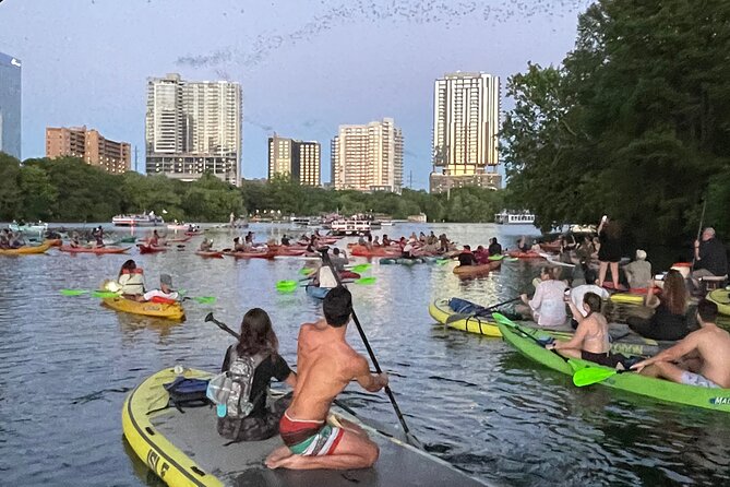 Downtown Austin Giant Paddleboard Sunset Tour with Bats - Key Points