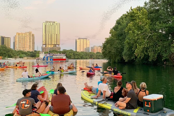 Downtown Austin Giant Paddleboard Sunset Tour with Bats - Viewing Austins Iconic Bats from the Water