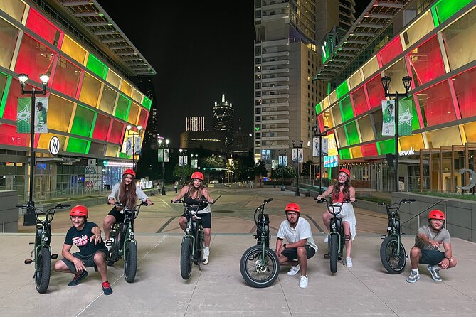 Downtown Dallas Night Sightseeing 2 Hour E-Bike tour - The Dynamic AT&T Discovery District