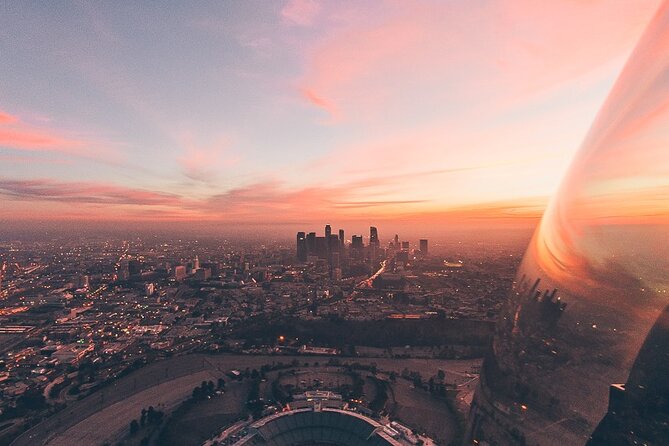 Downtown LA Lights: Your Private Sunset and Night Helicopter Tour - Downtown LA and Sports Venues: Skyscrapers and Stadiums