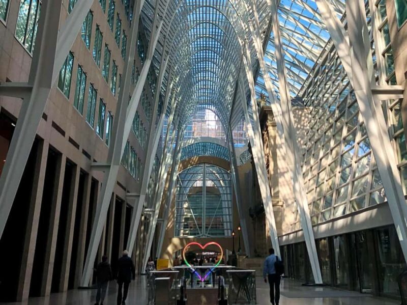 Downtown Toronto: Public Art and Architecture - Exploring Berczy Park Dog Fountain and Surroundings