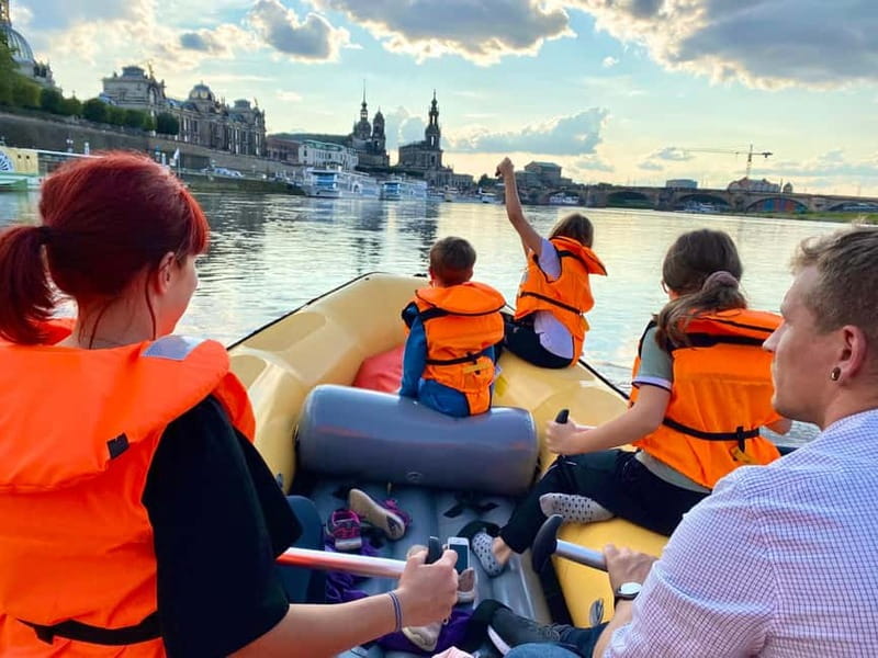Dresden: Boat tour  in a rubber dinghy from Heidenau to Dresden - Key Points